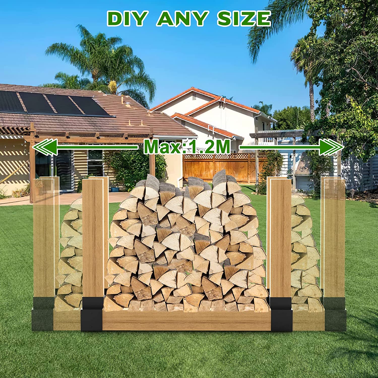 Firewood Log Storage Rack    